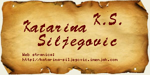 Katarina Šiljegović vizit kartica